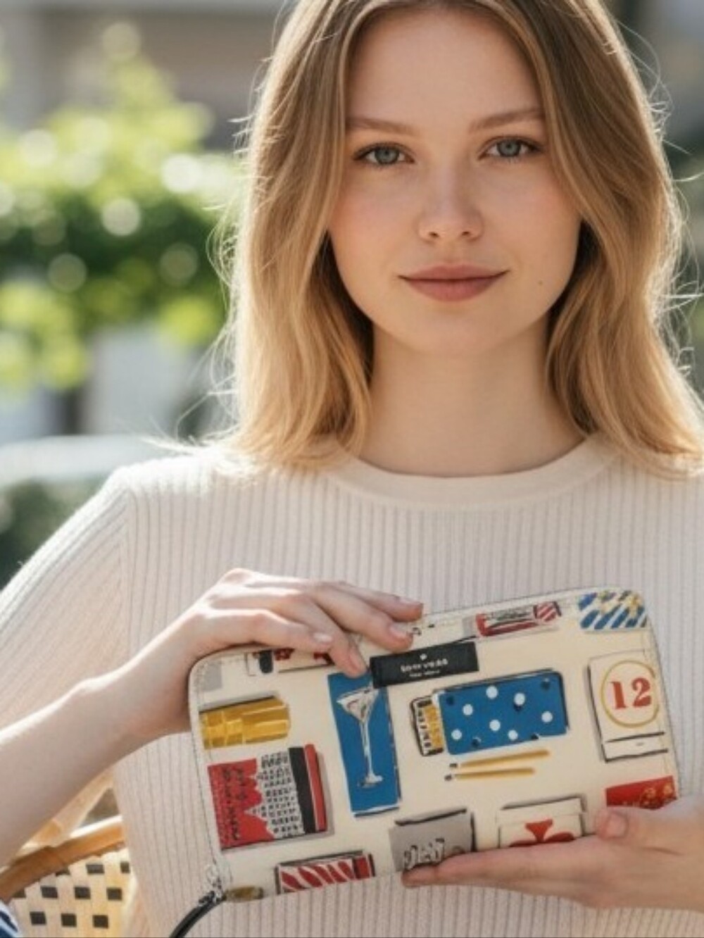 Kate Spade ♠️ Neda Daycation Original Matchbox Lipstick Long Wallet